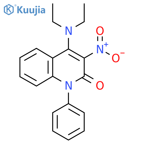 4-(diethylamino)-3-nitro-1-phenyl-1,2-dihydroquinolin-2-one structure