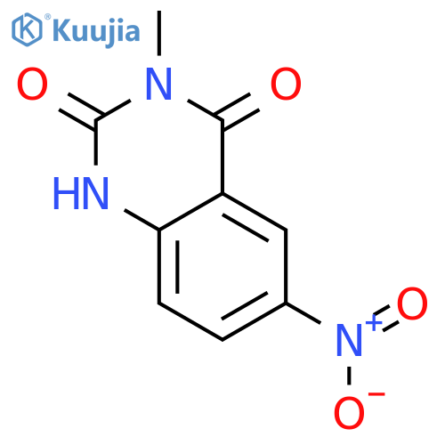 2,4(1H,3H)-Quinazolinedione, 3-methyl-6-nitro- structure