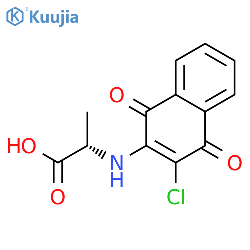 L-ALANINE, N-(3-CHLORO-1,4-DIHYDRO-1,4-DIOXO-2-NAPHTHALENYL)- structure