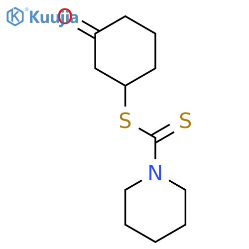 1-PIPERIDINECARBODITHIOIC ACID, 3-OXOCYCLOHEXYL ESTER structure