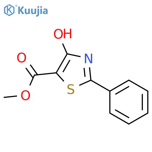 5-Thiazolecarboxylic acid, 4-hydroxy-2-phenyl-, methyl ester structure
