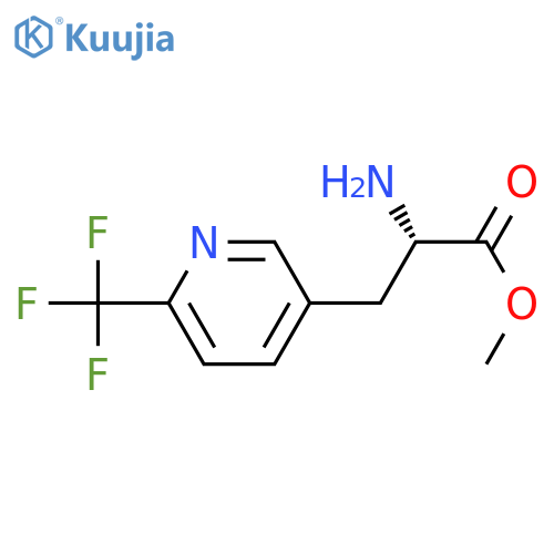 methyl (2S)-2-amino-3-[6-(trifluoromethyl)-3-pyridyl]propanoate structure