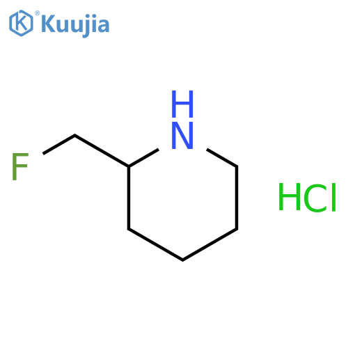(2S)-2-(fluoromethyl)piperidine hydrochloride structure