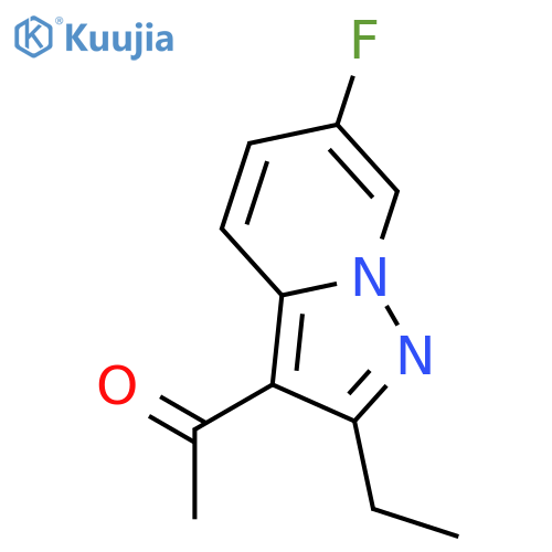 Ethanone, 1-(2-ethyl-6-fluoropyrazolo[1,5-a]pyridin-3-yl)- structure