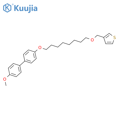 Thiophene, 3-[[[8-[(4'-methoxy[1,1'-biphenyl]-4-yl)oxy]octyl]oxy]methyl]- structure