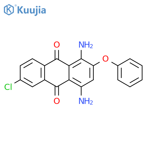 9,10-Anthracenedione, 1,4-diamino-6-chloro-2-phenoxy- structure