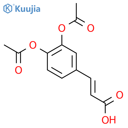 3-3,4-Bis(acetyloxy)phenyl-2-propenoic Acid structure