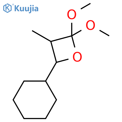 Oxetane, 4-cyclohexyl-2,2-dimethoxy-3-methyl- structure