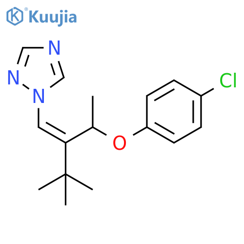 1H-1,2,4-Triazole, 1-[2-[1-(4-chlorophenoxy)ethyl]-3,3-dimethyl-1-butenyl]-, (Z)- (9CI) structure