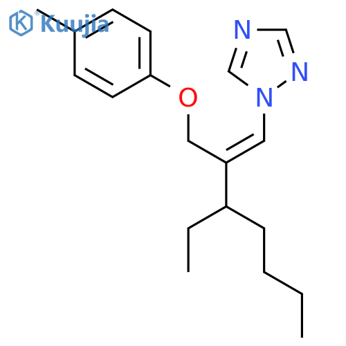 1H-1,2,4-Triazole, 1-[3-ethyl-2-[(4-methylphenoxy)methyl]-1-heptenyl]-,(E)- structure