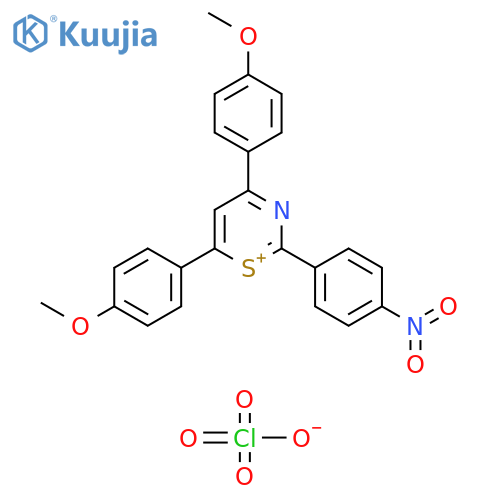 1,3-Thiazin-1-ium, 4,6-bis(4-methoxyphenyl)-2-(4-nitrophenyl)-, perchlorate (1:1) structure