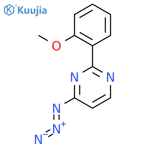 Pyrimidine, 4-azido-2-(2-methoxyphenyl)- structure