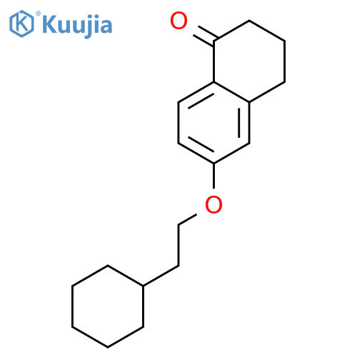6-(2-Cyclohexylethoxy)-3,4-dihydro-2H-naphthalen-1-one structure
