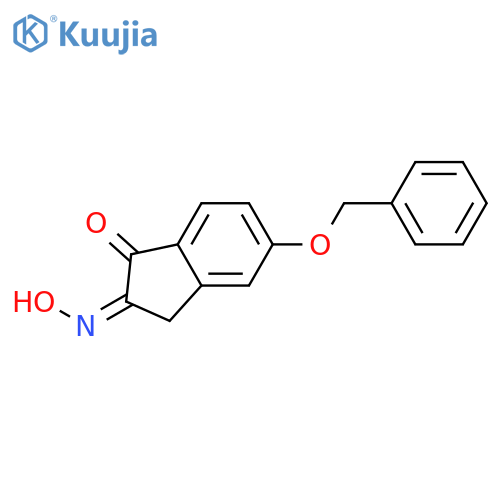 1H-Indene-1,2(3H)-dione, 5-(phenylmethoxy)-, 2-oxime structure