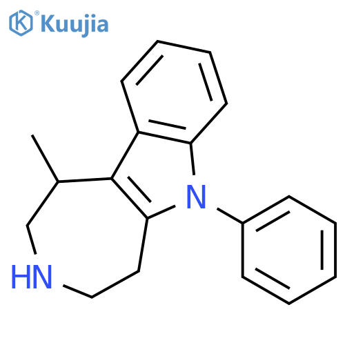 Azepino[4,5-b]indole, 1,2,3,4,5,6-hexahydro-1-methyl-6-phenyl- structure