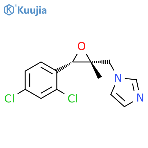 1H-Imidazole, 1-[[3-(2,4-dichlorophenyl)-2-methyloxiranyl]methyl]-, cis- (9CI) structure