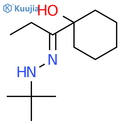 1-Propanone, 1-(1-hydroxycyclohexyl)-, (1,1-dimethylethyl)hydrazone structure