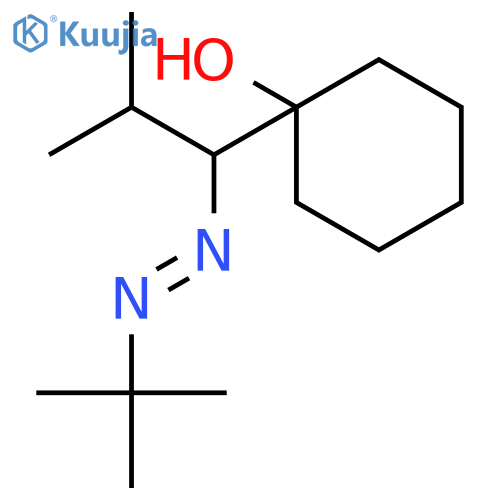 Cyclohexanol, 1-[1-[(1,1-dimethylethyl)azo]-2-methylpropyl]- structure