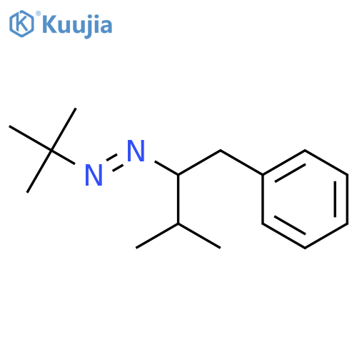 Diazene, (1,1-dimethylethyl)[2-methyl-1-(phenylmethyl)propyl]- structure