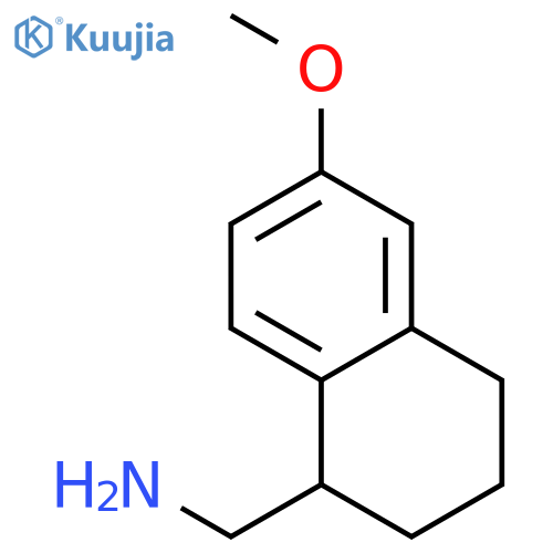 (6-methoxy-1,2,3,4-tetrahydronaphthalen-1-yl)methanamine structure
