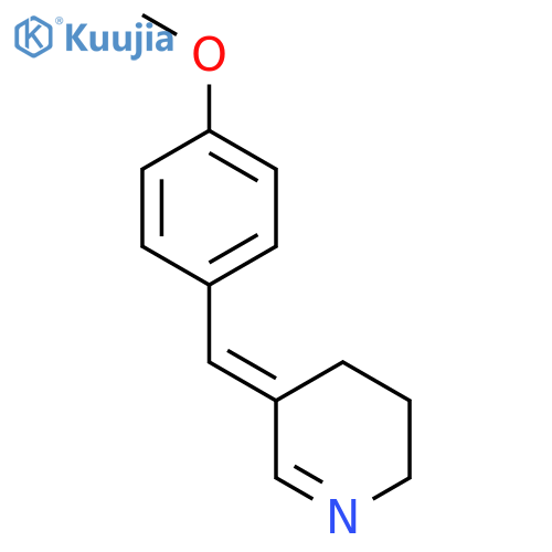 Pyridine, 2,3,4,5-tetrahydro-5-[(4-methoxyphenyl)methylene]- structure