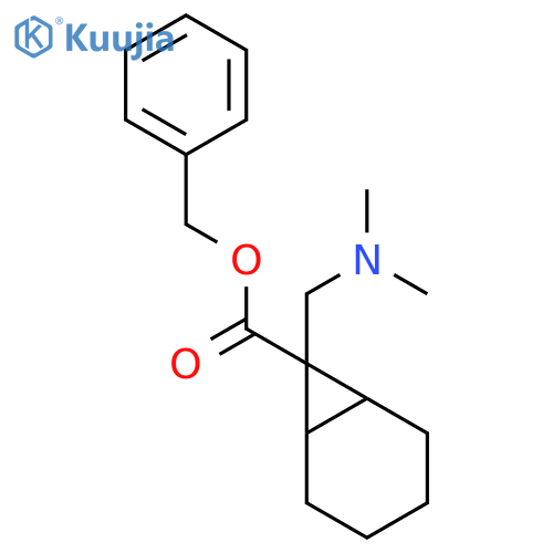 Bicyclo[4.1.0]heptane-7-carboxylic acid, 7-[(dimethylamino)methyl]-,phenylmethyl ester structure