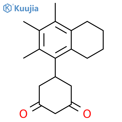 1,3-Cyclohexanedione, 5-(5,6,7,8-tetrahydro-2,3,4-trimethyl-1-naphthalenyl)- structure