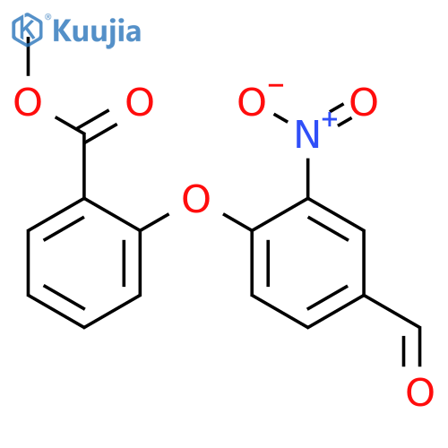 Methyl 2-(4-Formyl-2-Nitrophenoxy)Benzene Carboxylate structure