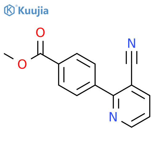Methyl 4-(3-cyano-2-pyridinyl)benzenecarboxylate structure