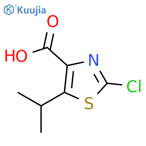 2-Chloro-5-isopropyl-1,3-thiazole-4-carboxylic Acid structure