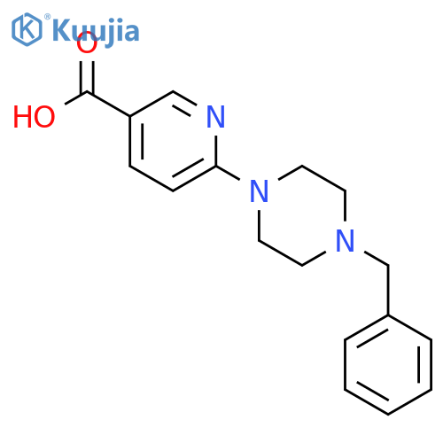 6-(4-Benzylpiperazin-1-yl)nicotinic acid structure