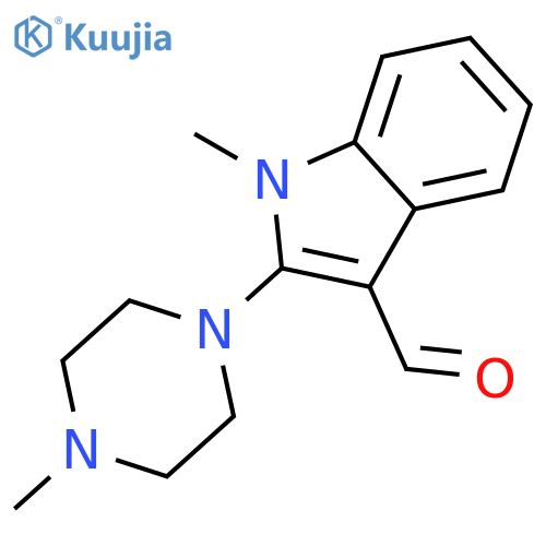 1-Methyl-2-(4-methylpiperazin-1-yl)-1H-indole-3-carbaldehyde structure