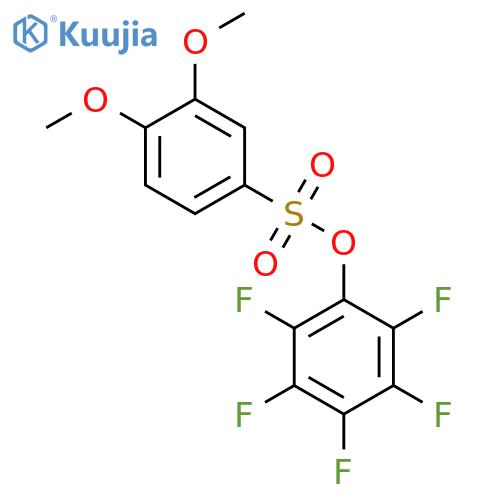 2,3,4,5,6-Pentafluorophenyl3,4-dimethoxybenzenesulfonate structure
