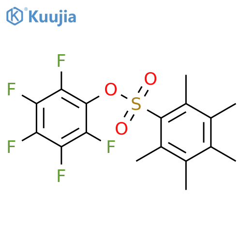 2,3,4,5,6-Pentafluorophenyl 2,3,4,5,6-pentamethylbenzenesulfonate structure