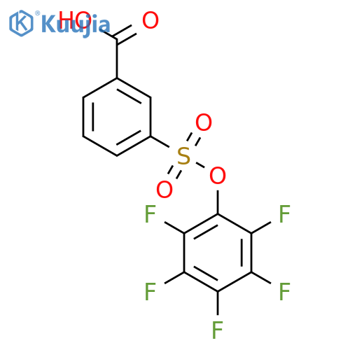3-(2,3,4,5,6-Pentafluorophenoxy)sulfonyl-benzenecarboxylic Acid structure