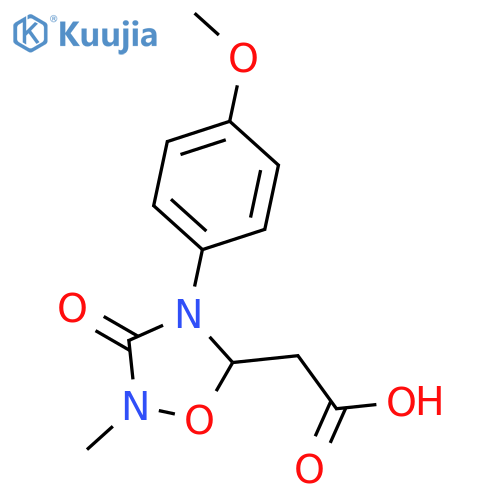 2-4-(4-Methoxyphenyl)-2-methyl-3-oxo-1,2,4-oxadiazolan-5-ylacetic Acid structure