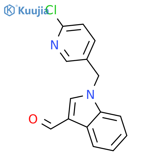 1-(6-Chloro-3-pyridinyl)methyl-1H-indole-3-carbaldehyde structure