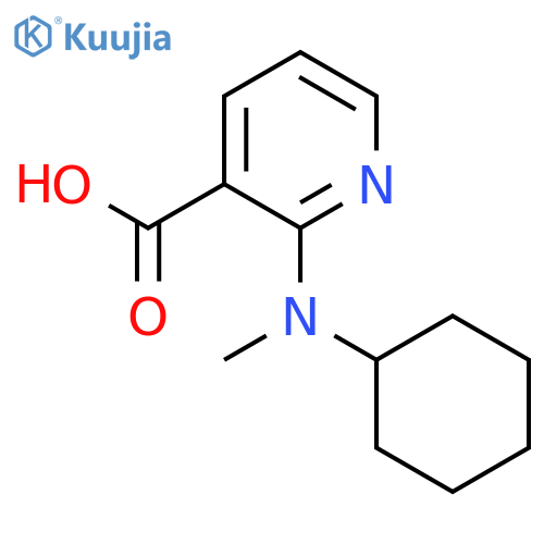 2-Cyclohexyl(methyl)aminonicotinic Acid structure