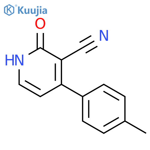 2-Oxo-4-(p-tolyl)-1,2-dihydropyridine-3-carbonitrile structure