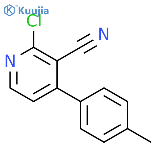 2-Chloro-4-(4-methylphenyl)nicotinonitrile structure