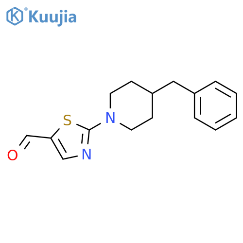 2-(4-Benzylpiperidino)-1,3-thiazole-5-carbaldehyde structure