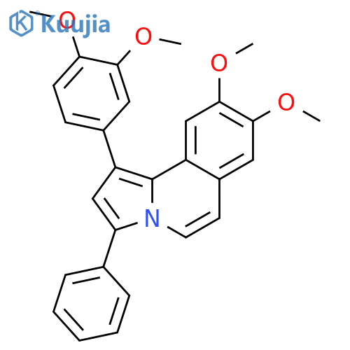 1-(3,4-Dimethoxyphenyl)-8,9-dimethoxy-3-phenylpyrrolo[2,1-a]isoquinoline structure