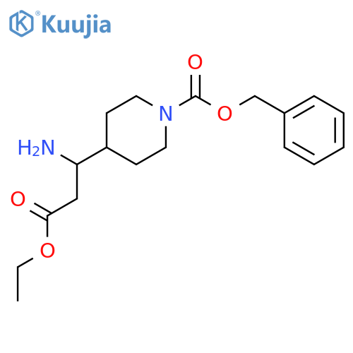 3-Amino-3-(4'-cbz)piperidine-propionic acid ethylester structure