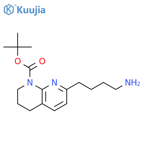 7-(4-Amino-butyl)-3,4-dihydro-2H-1,8naphthyridine-1-carboxylicacid tert-butylester structure