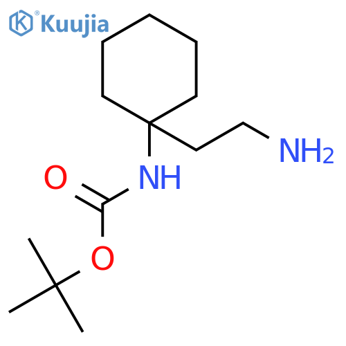 tert-butyl N-1-(2-aminoethyl)cyclohexylcarbamate structure