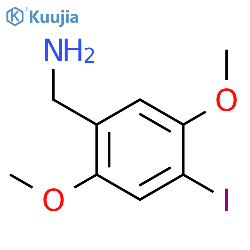 Benzenemethanamine,4-iodo-2,5-dimethoxy- structure