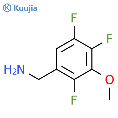 3-Methoxy-2,4,5-trifluorobenzylamine structure