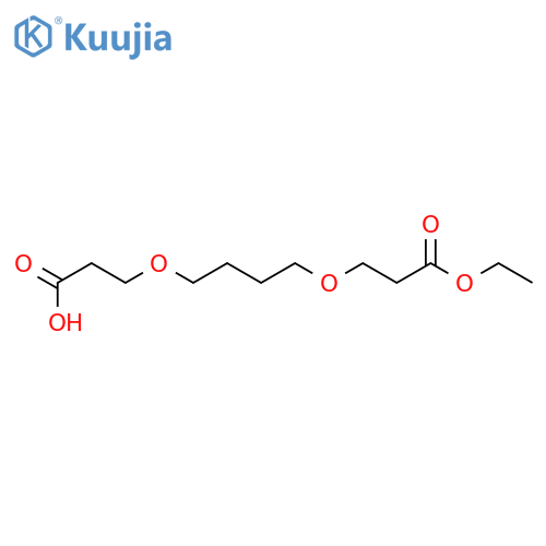 Propanoic acid,3-[4-(2-carboxyethoxy)butoxy]-, 1-ethyl ester structure