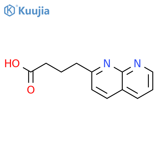 4-(1,8-naphthyridin-2-yl)butanoic acid structure