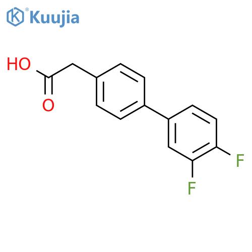 4-Biphenyl-3',4'-Difluoro-Acetic Acid structure